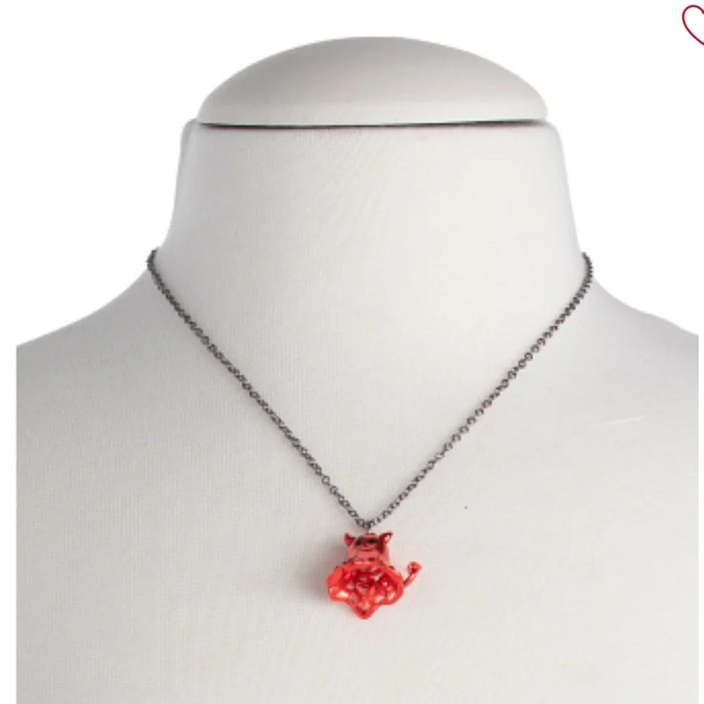 Betsey Johnson angel devil    Necklaces duo .